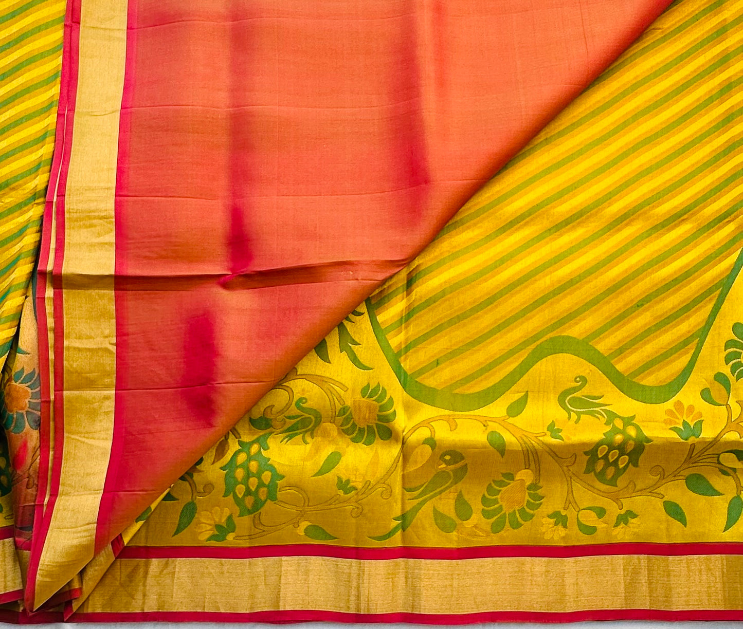YELLOW PURE VENKATAGIRI SILK SAREE