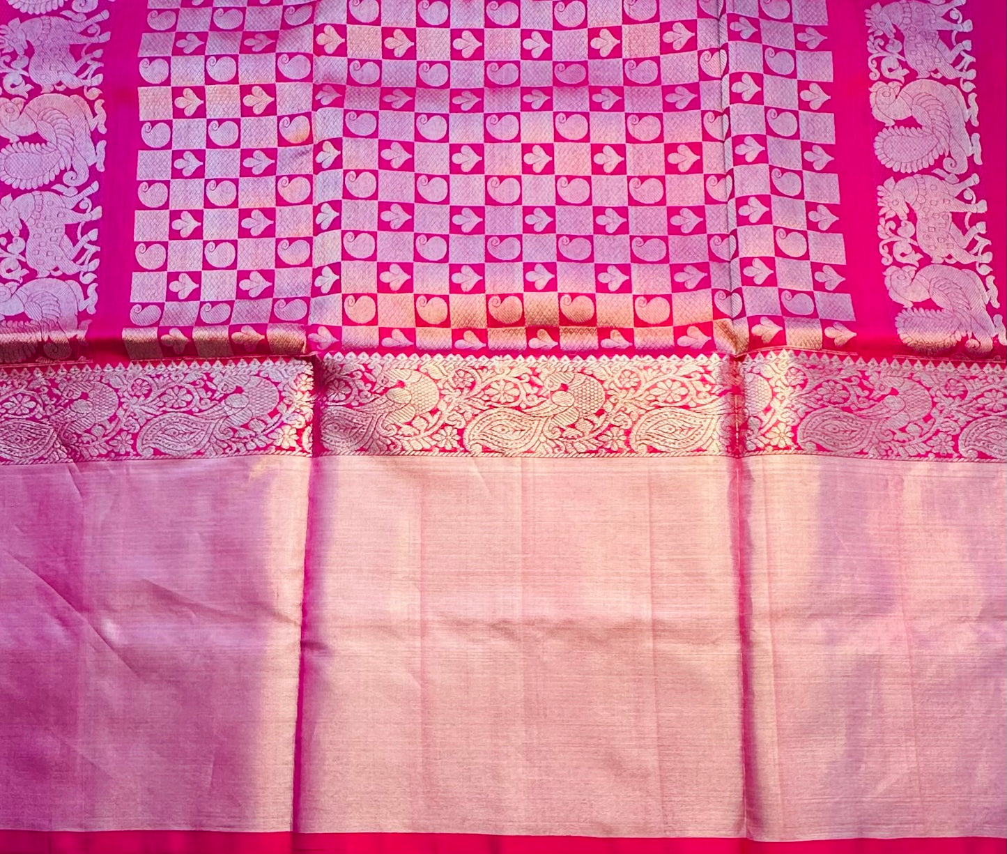 LIGHT YELOW PURE VENKATAGIRI SILK SAREE