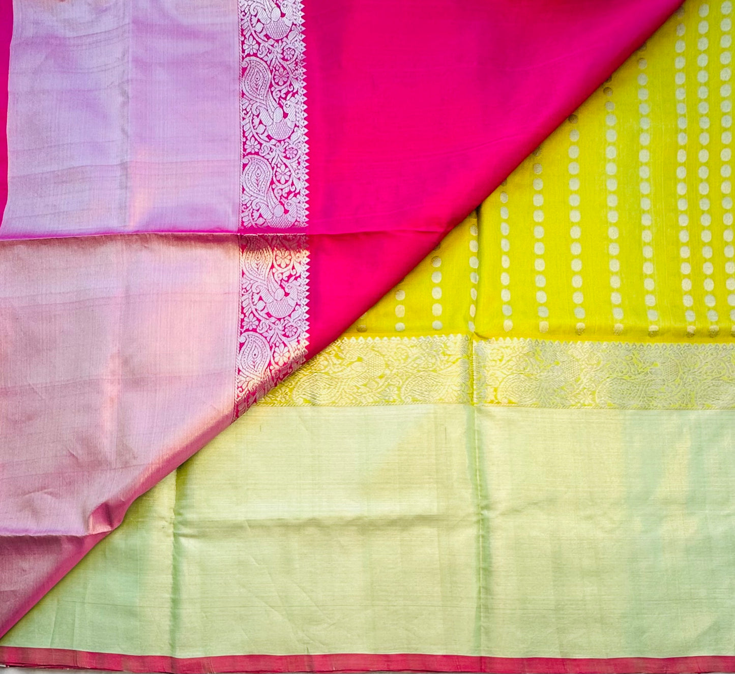 LIGHT YELOW PURE VENKATAGIRI SILK SAREE