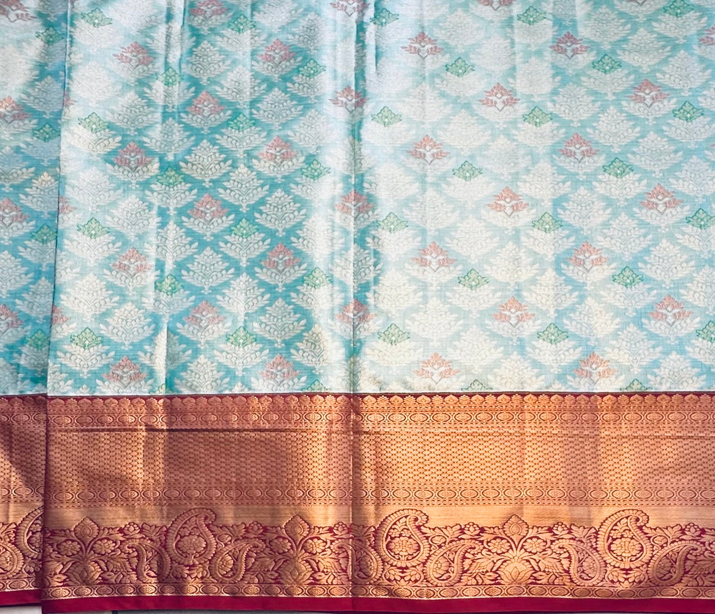 GREEN TISSUE KANJIVARAM SILK SAREE