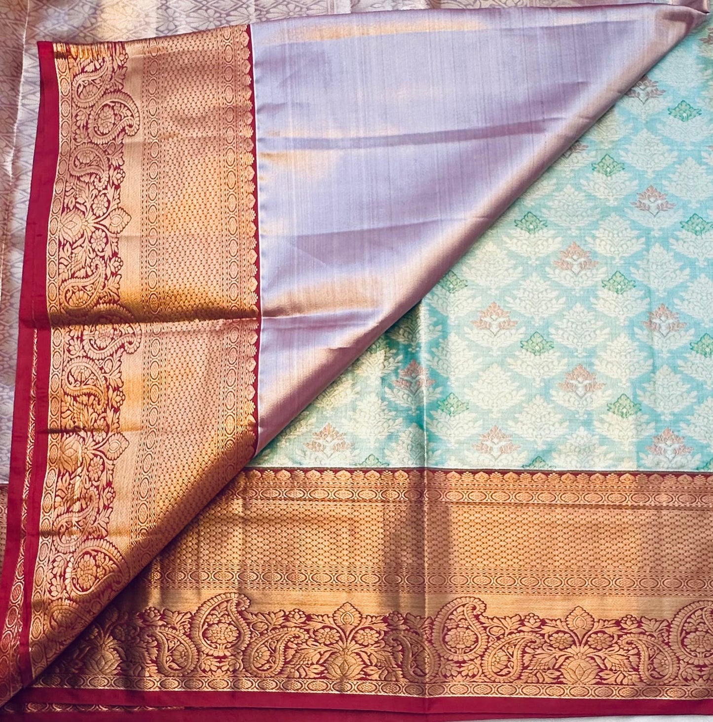 GREEN TISSUE KANJIVARAM SILK SAREE