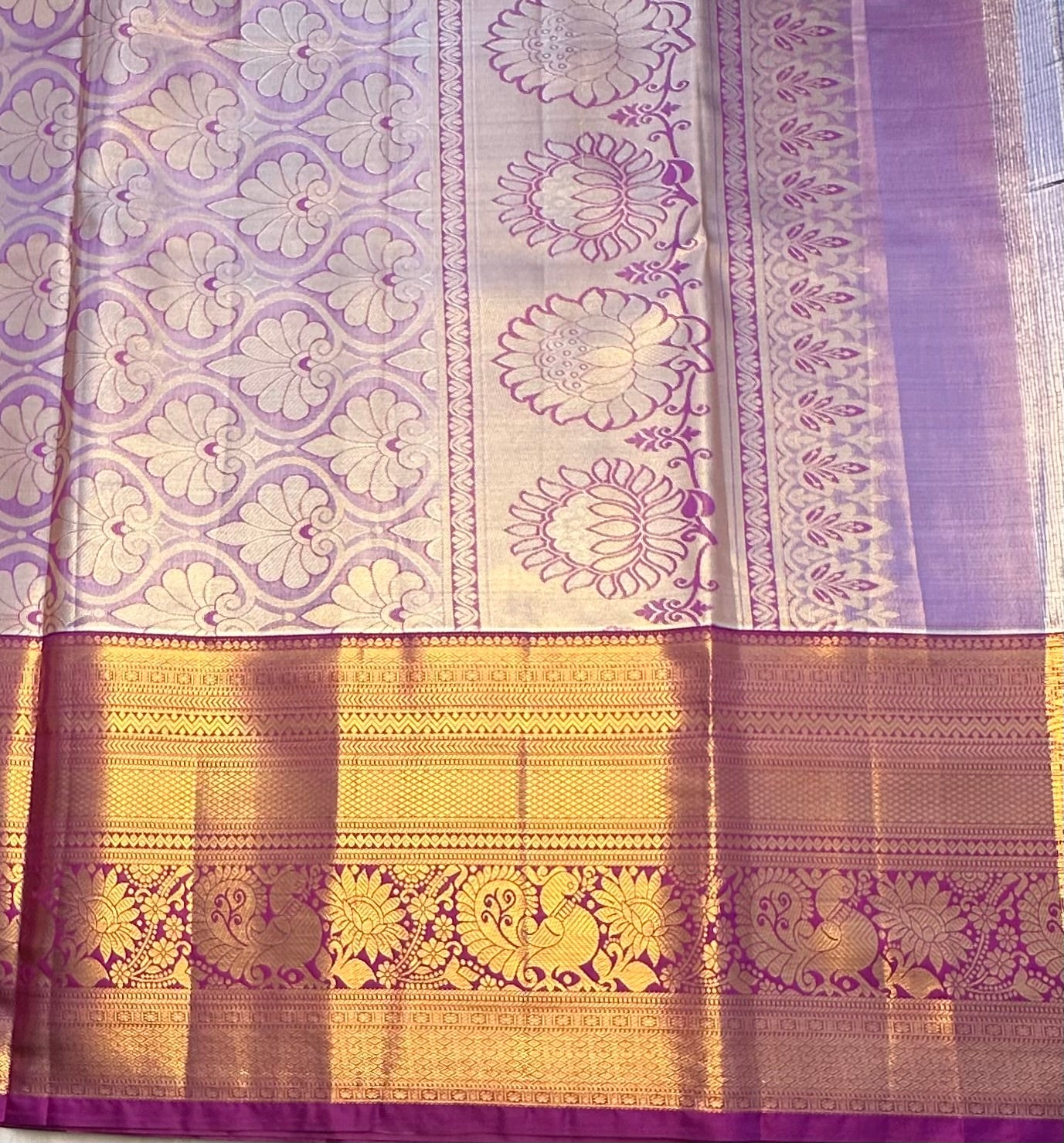 RAMA  GREEN TISSUE KANJIVARAM SILK SAREE