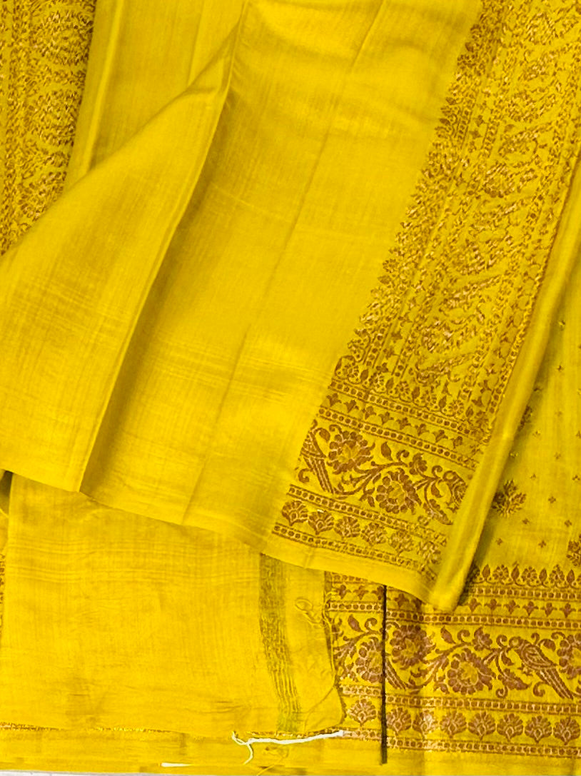 MEHENDI PURE CHINIYA SILK SAREE