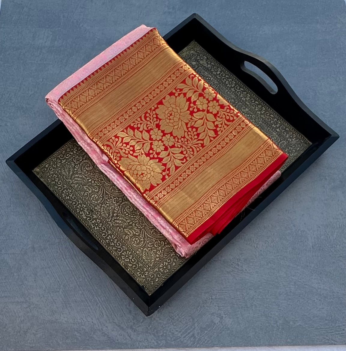 PEACH KANJIVARAM PURE SILK PREMIUM