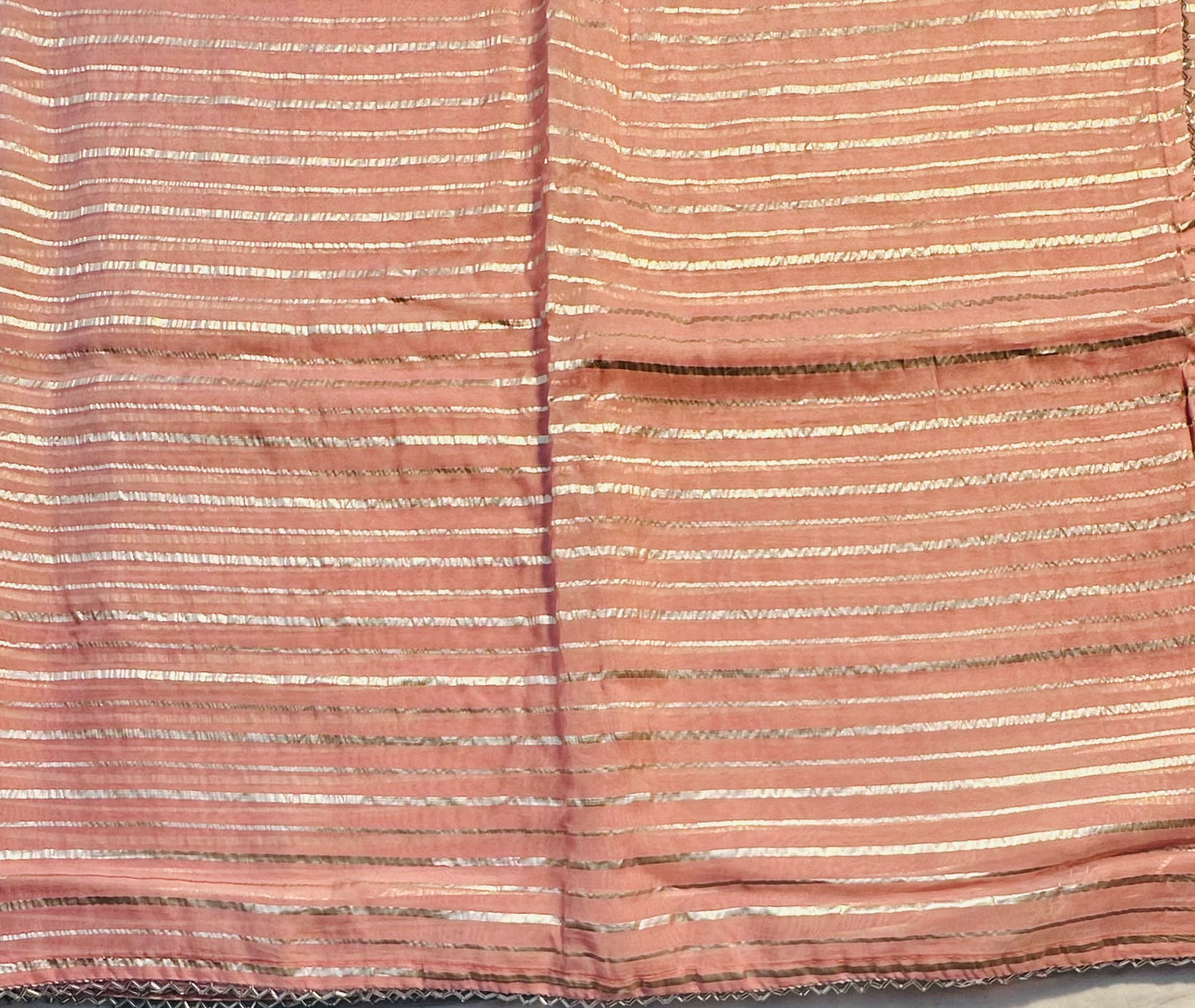 PASTEL PEACH DESIGNER WORK SAREE