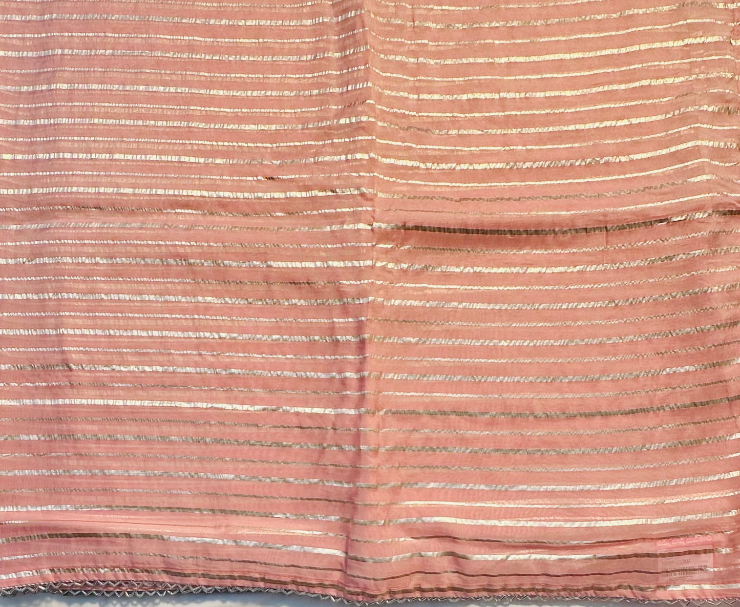 PASTEL PEACH DESIGNER WORK SAREE