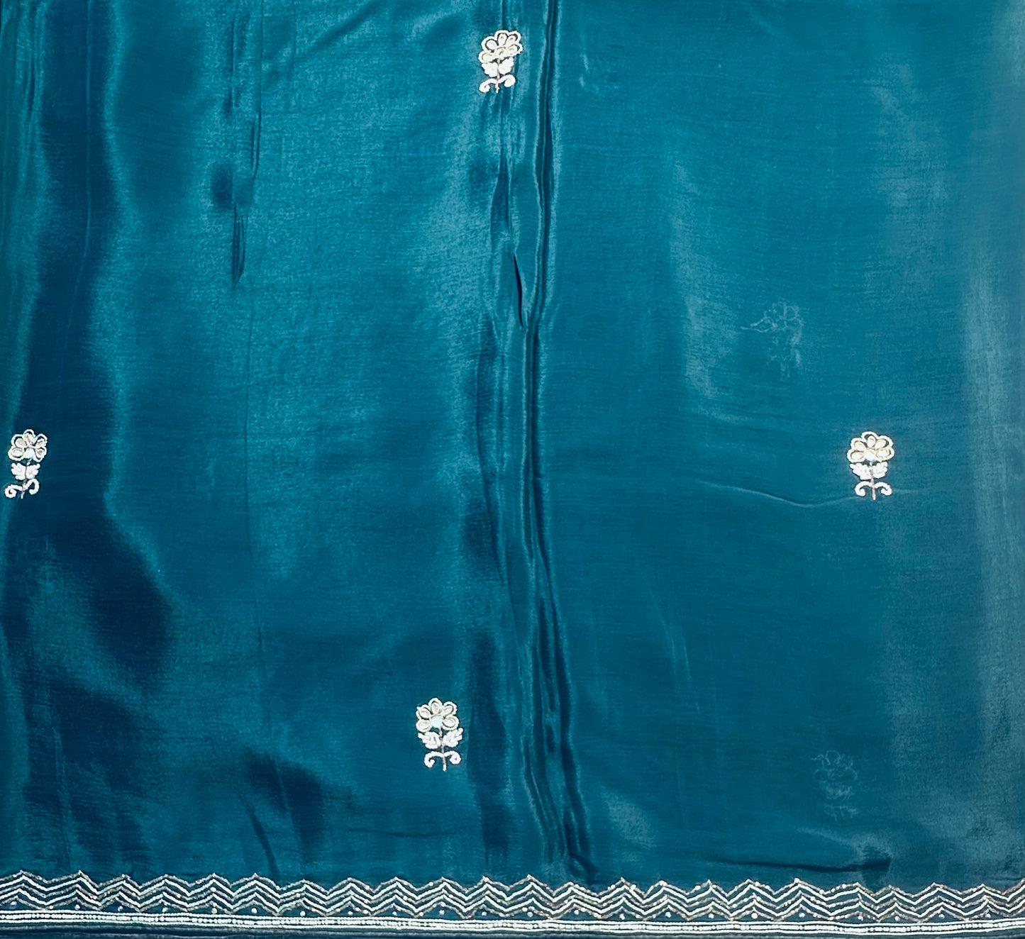 DARK GREEN DESIGNER WORK SAREE