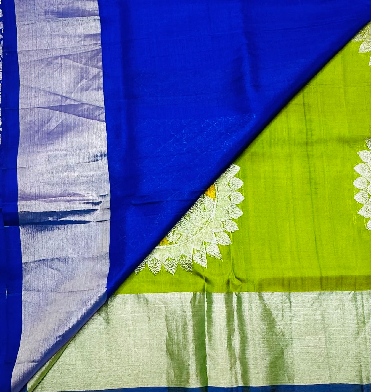 MEHENDI GREEN PURE VENKATAGIRI SILK SAREE