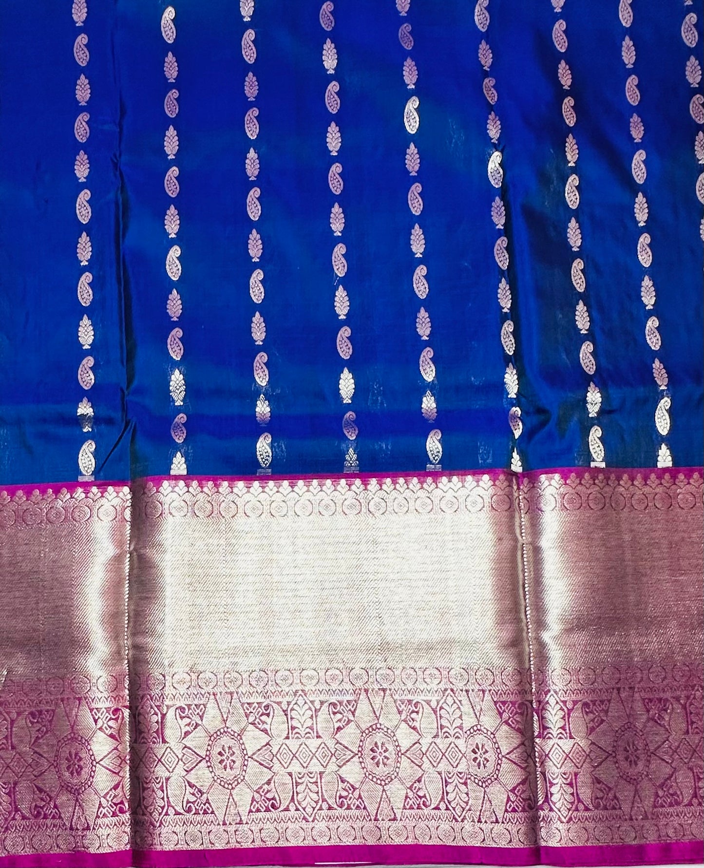 NAVYBLUE PURE VENKATAGIRI SILK SAREE