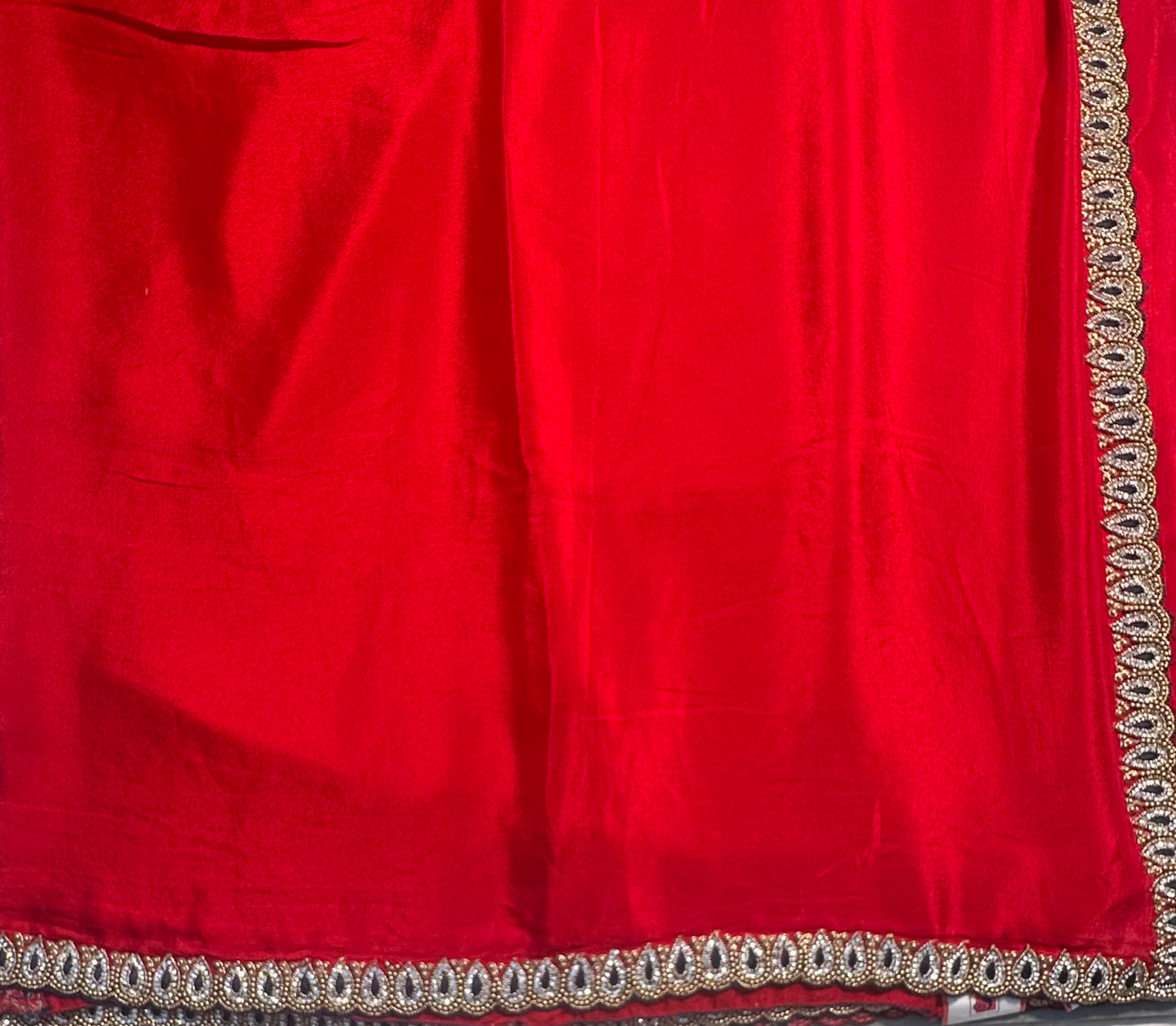 RED DESIGNER WORK SAREE