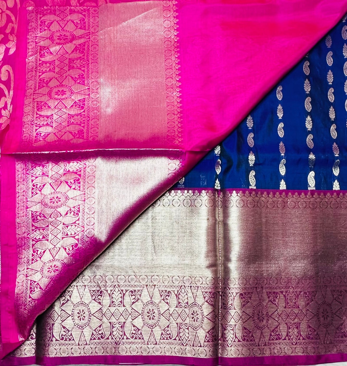 NAVYBLUE PURE VENKATAGIRI SILK SAREE