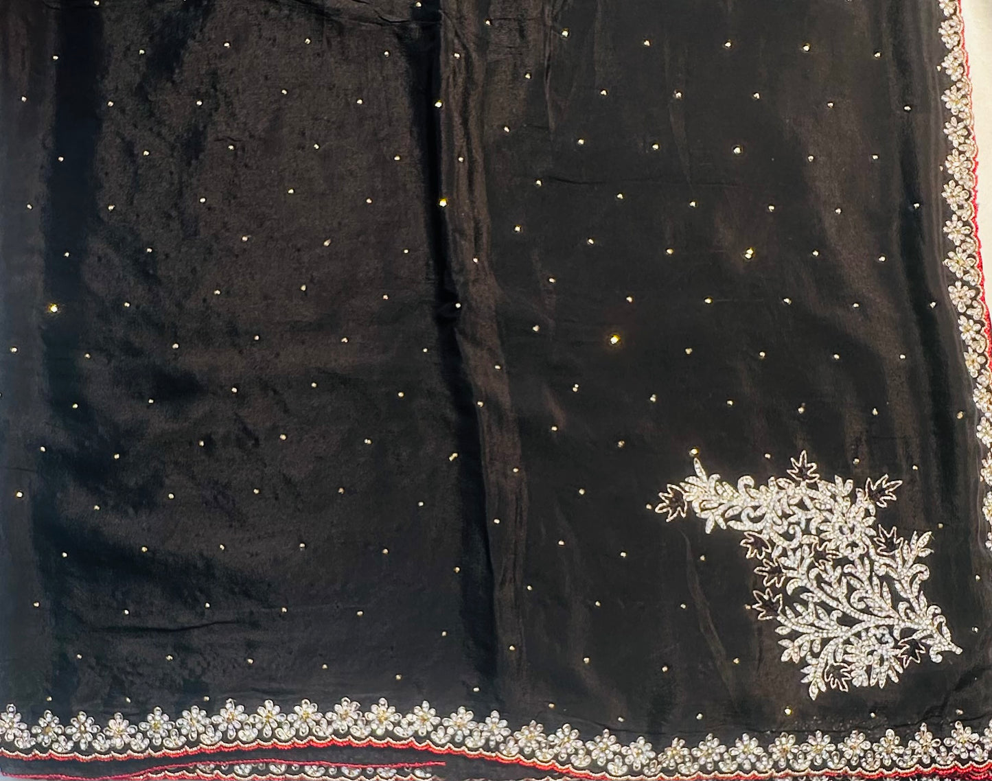 BLACK DESIGNER WORK  SAREE