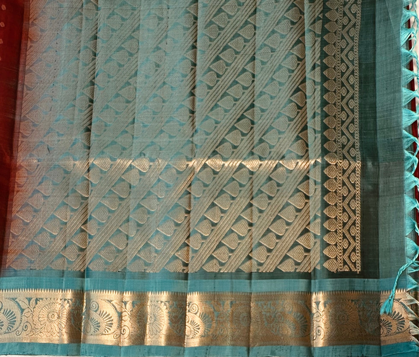 MAROON RED KANJIVARAM LIGHT WEIGHT