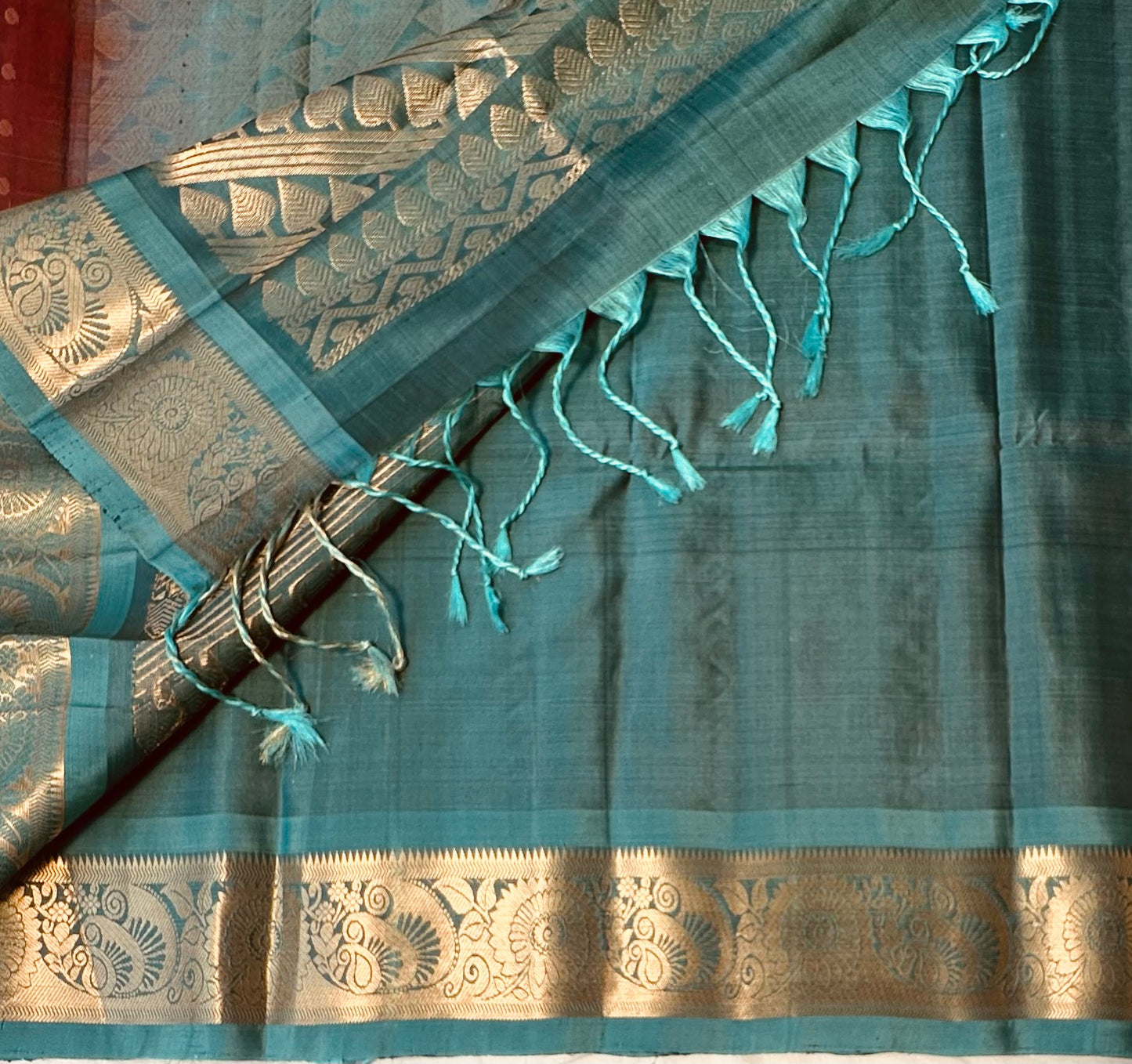 MAROON RED KANJIVARAM LIGHT WEIGHT