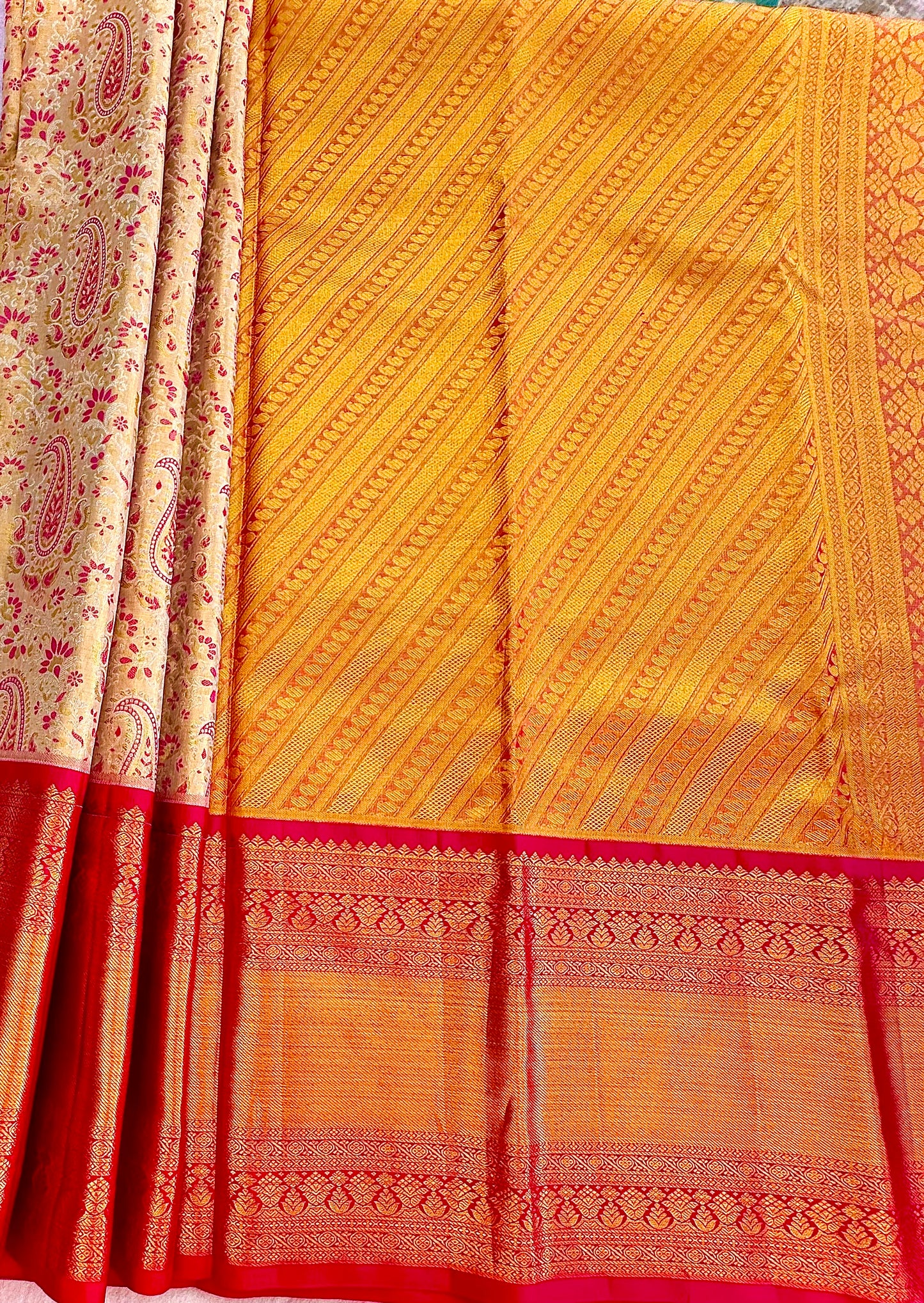 IVORY KANJIVARAM PURE SILK PREMIUM