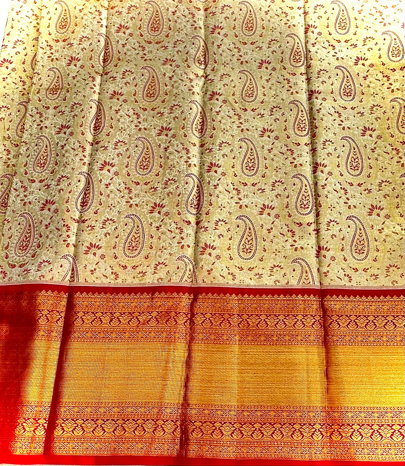 IVORY KANJIVARAM PURE SILK PREMIUM
