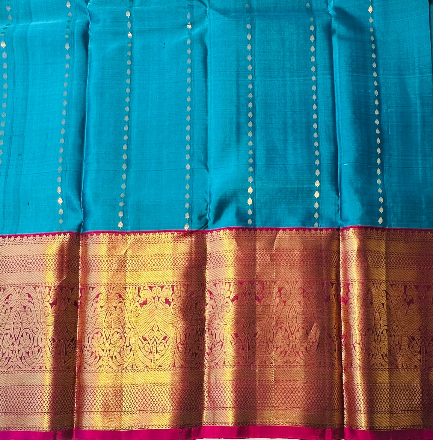 METALLIC BLUE KANJIVARAM LIGHT WEIGHT