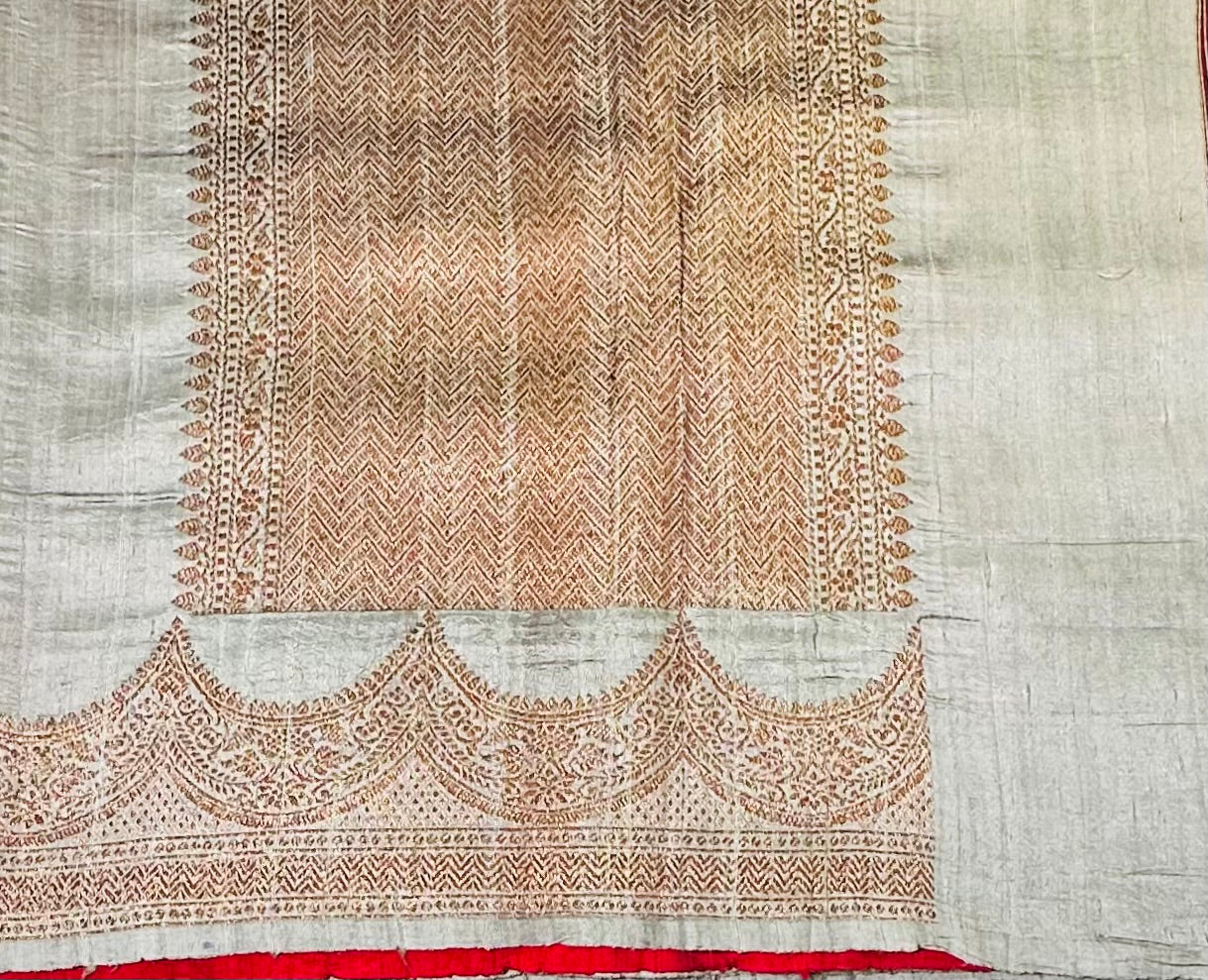 PASTEL GREEN BANARAS PURE RAW SILK SAREE