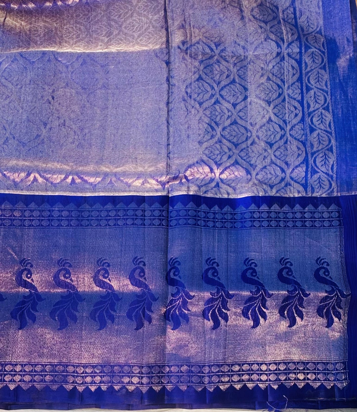 GOLDEN YELLOW PURE SILK COTTON TISSUE