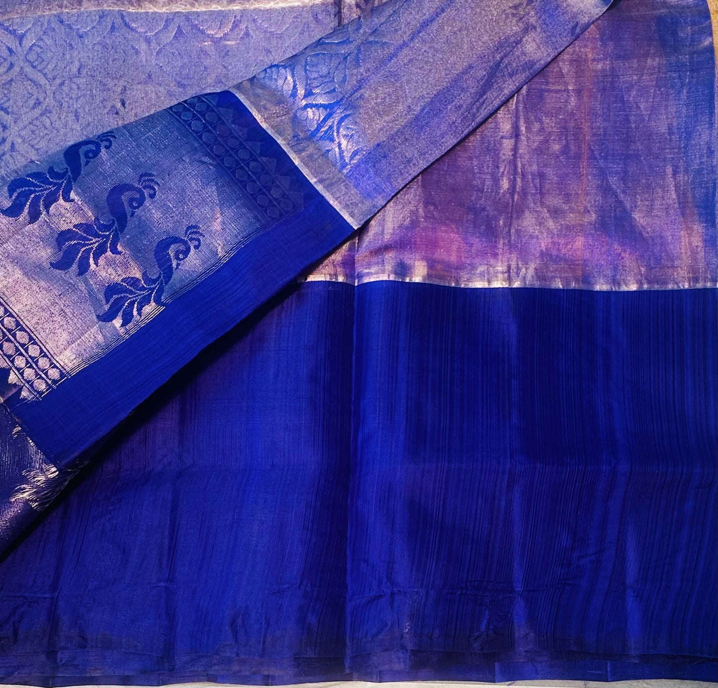 GOLDEN YELLOW PURE SILK COTTON TISSUE