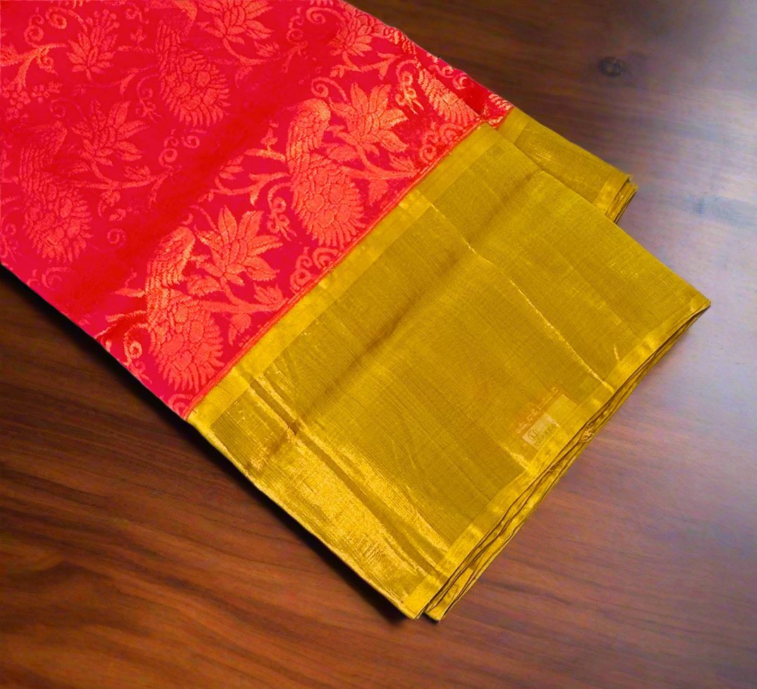 GAJURI PINK PURE SILK COTTON