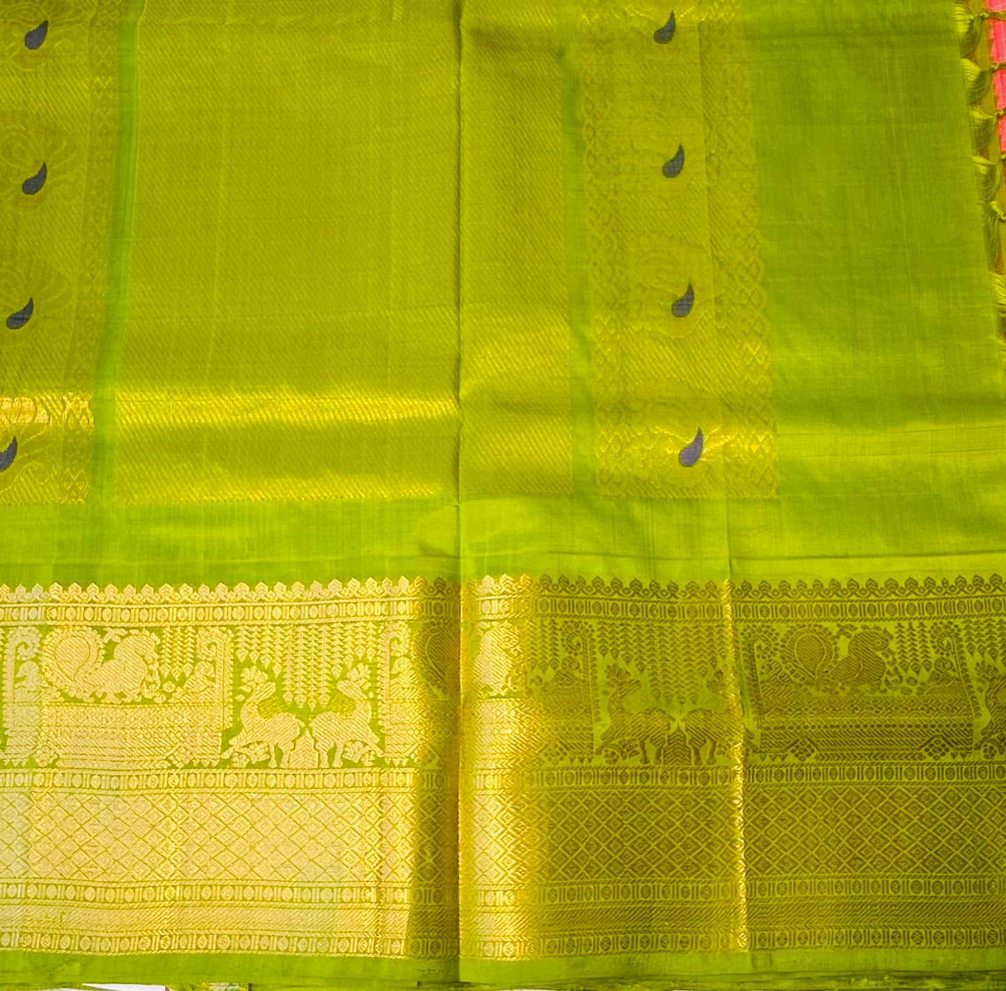 ONION PINK PURE  GADWAL SILK