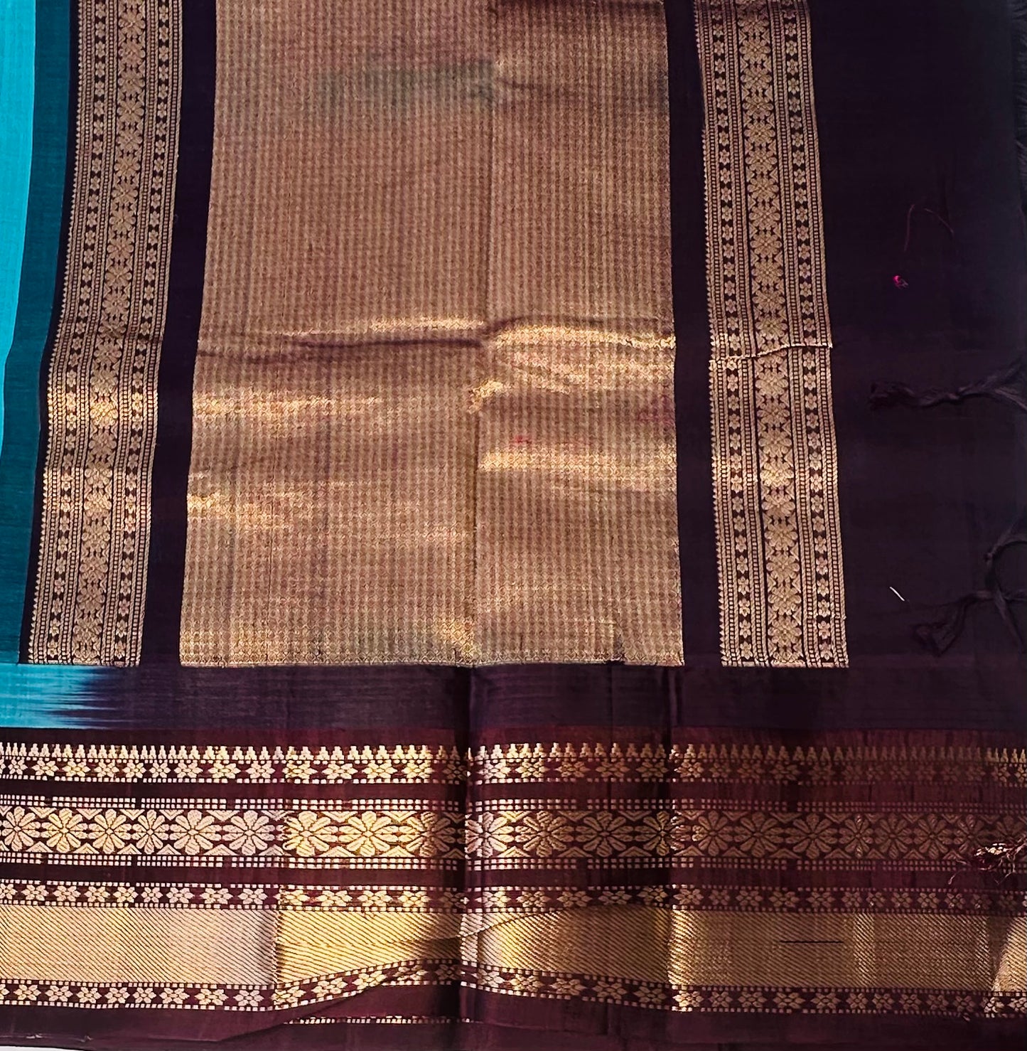 SKY BLUE PURE SILK COTTON