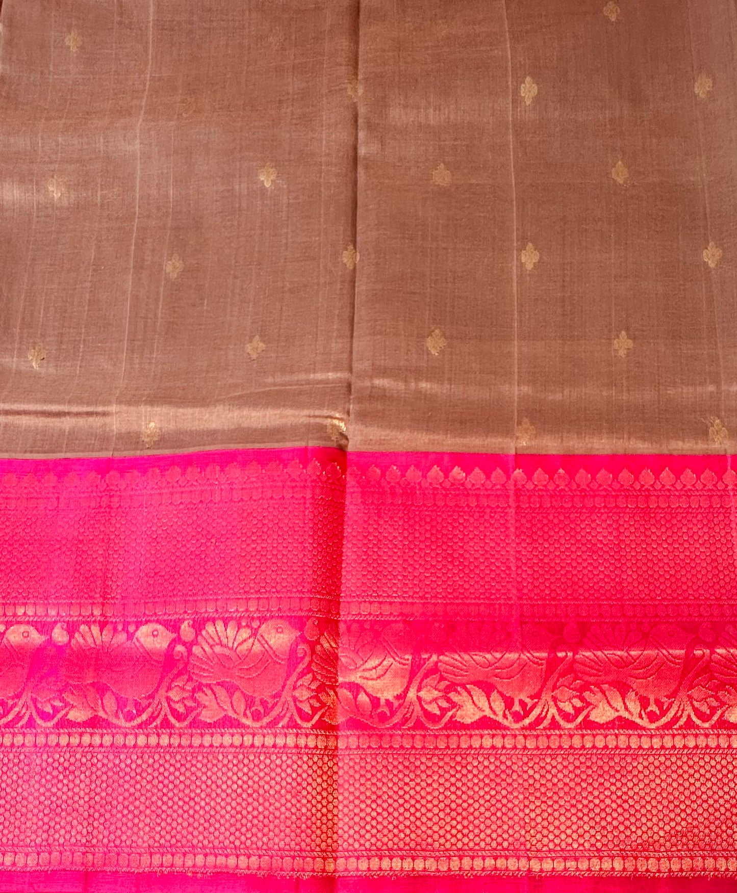 GREY PURE COTTON SILK