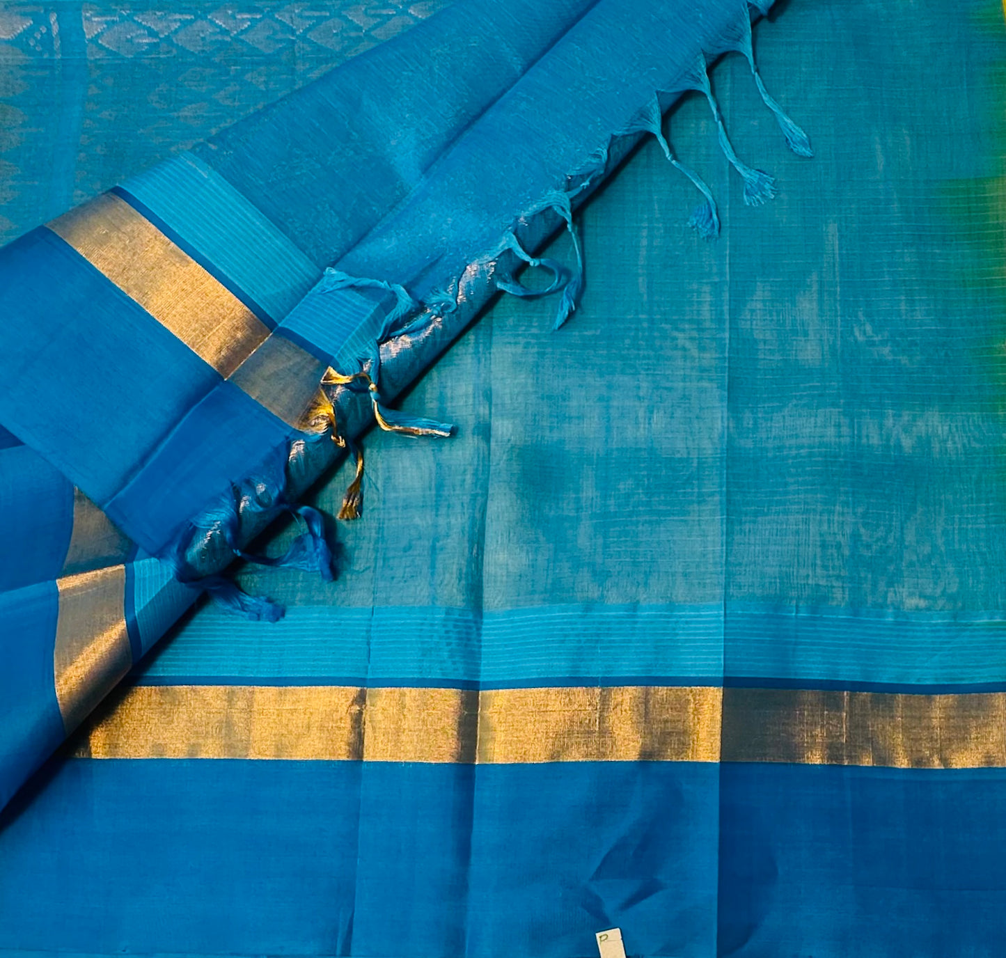 YELLOW PURE  SILK COTTON