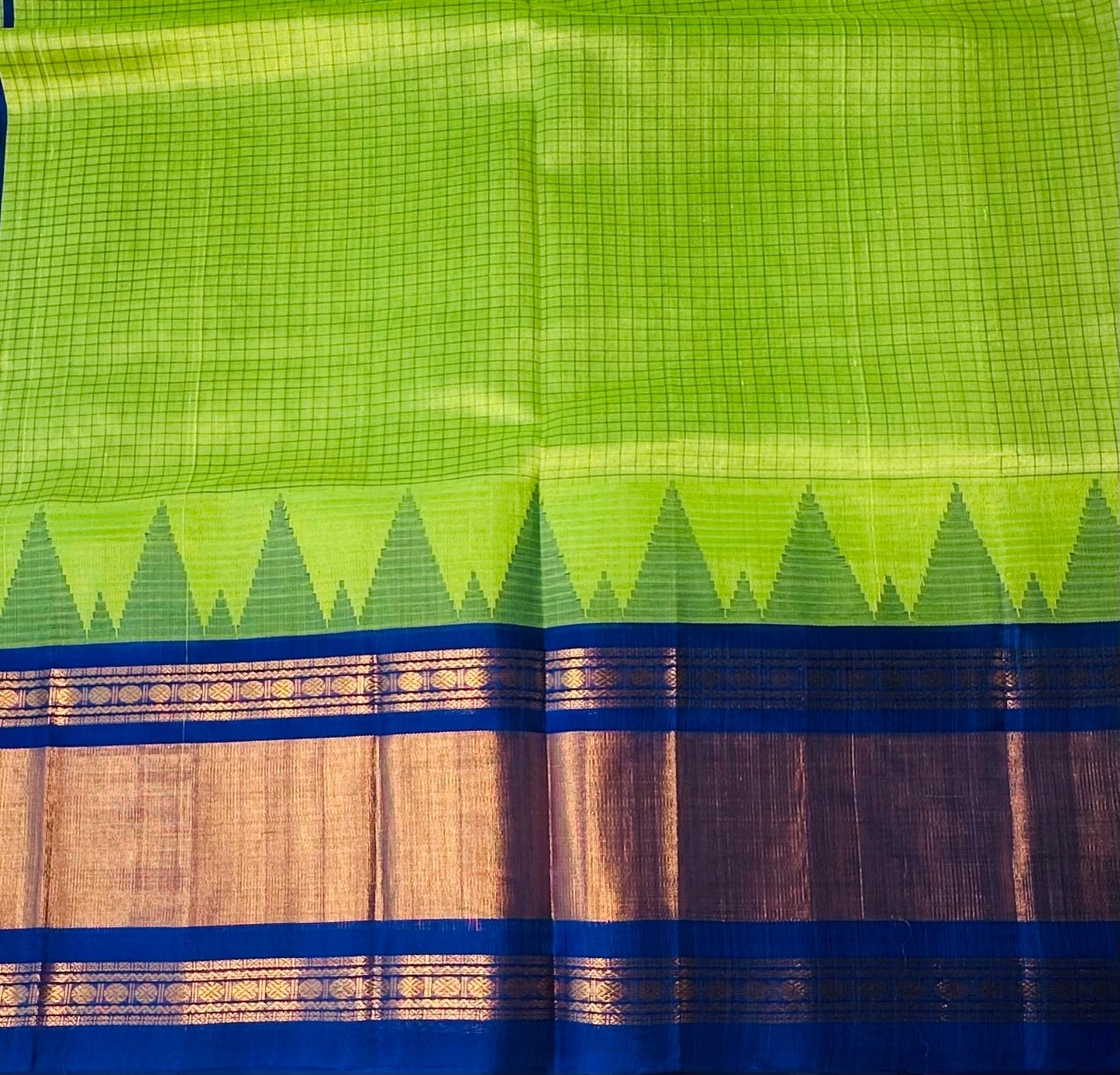 PISTA GREEN PURE SILK COTTON