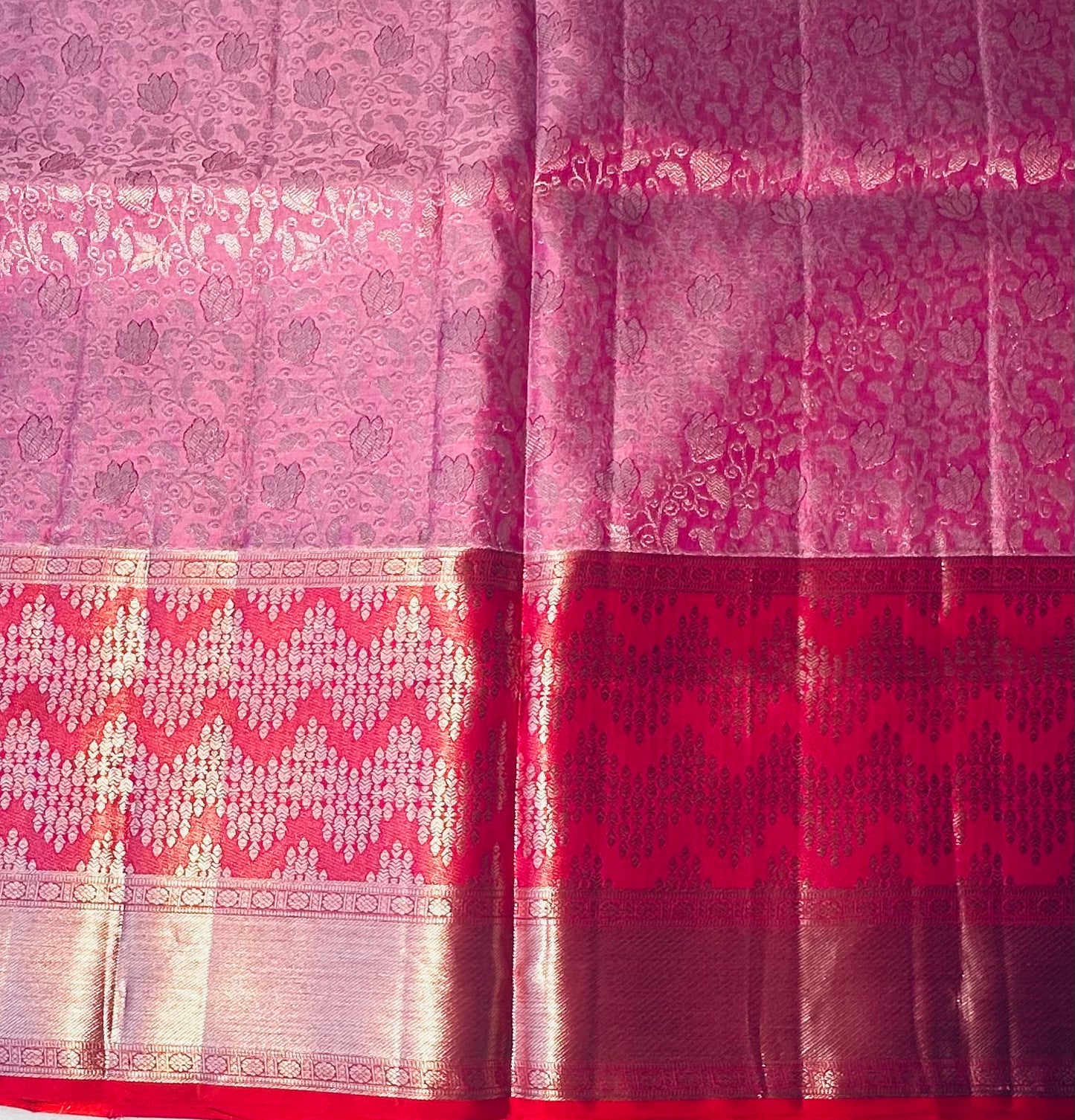 BABY PINK KANJIVARAM SILK