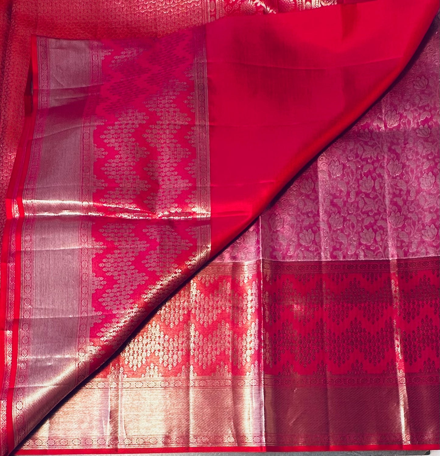 BABY PINK KANJIVARAM SILK