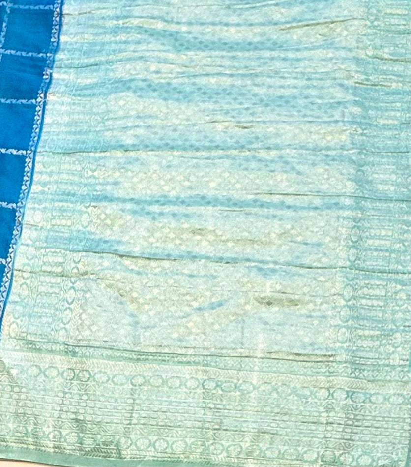 ROYAL BLUE BANARAS CRAPE
