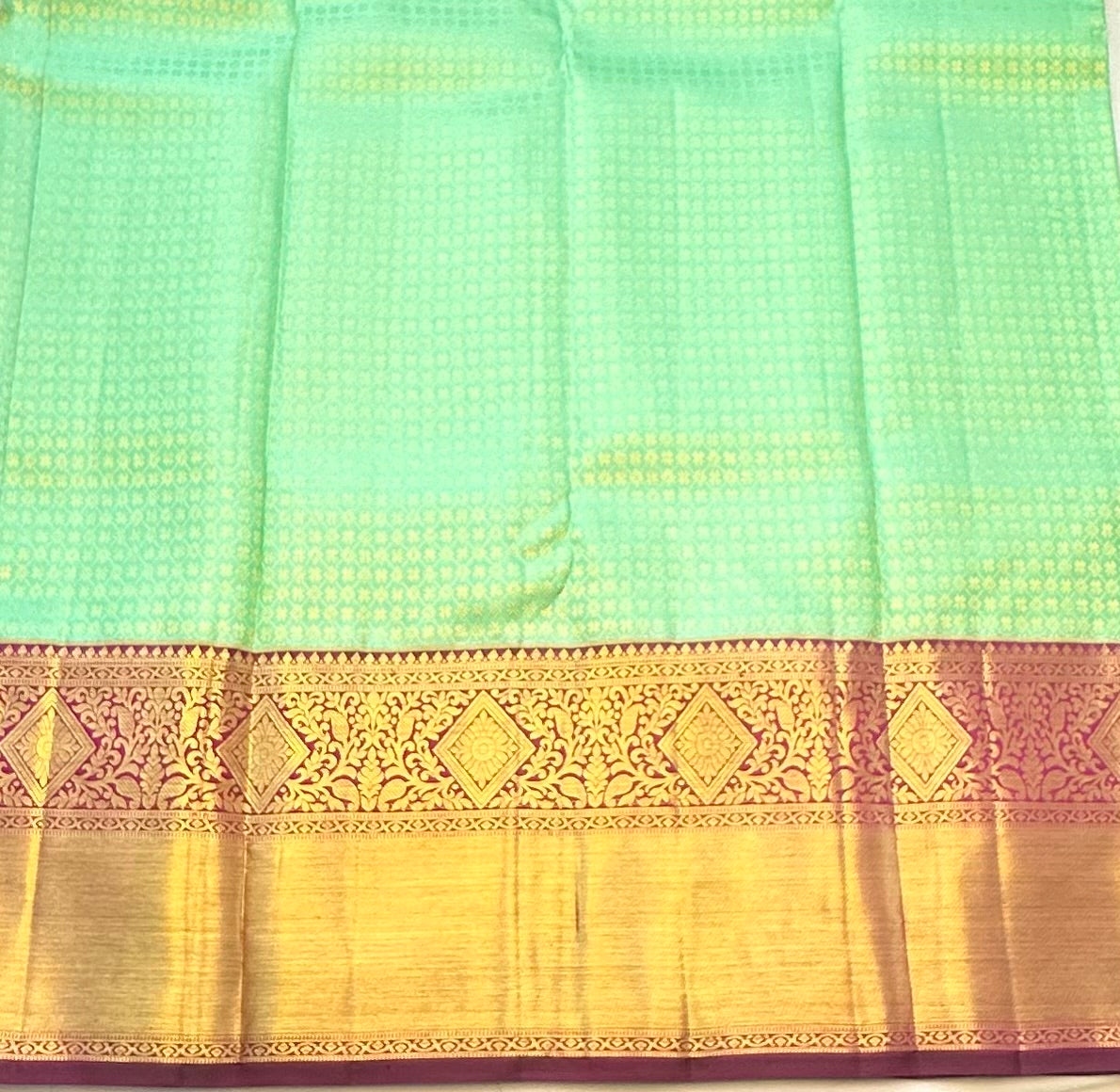 SEA GREEN KANJIVARAM SILK