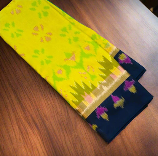 MUSTARD YELLOW  KANJIVARAM SOFT SILKS