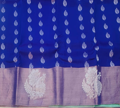 purple kanjivaram light weight saree