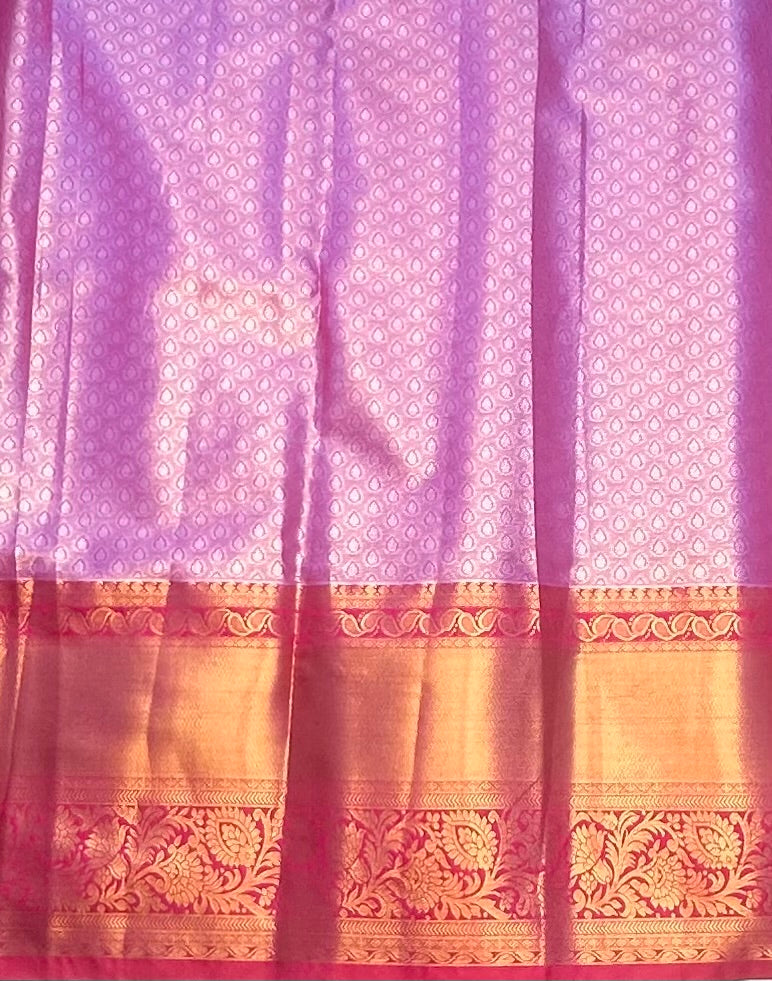 GREY TISSUE KANJIVARAM SILK SAREE