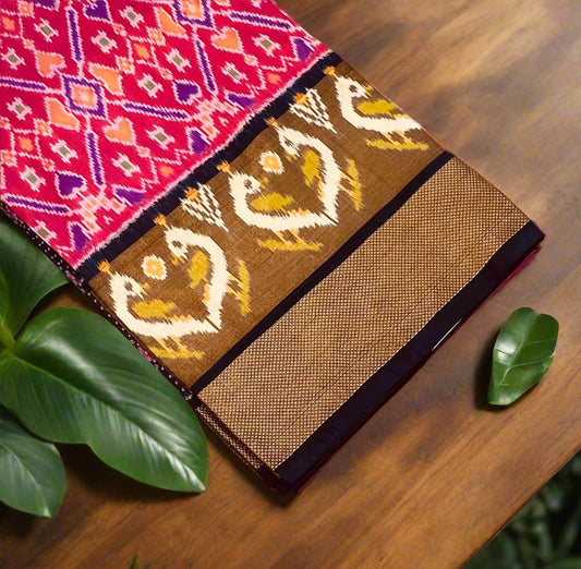 PINK PURE POCHAMPALLY SILK