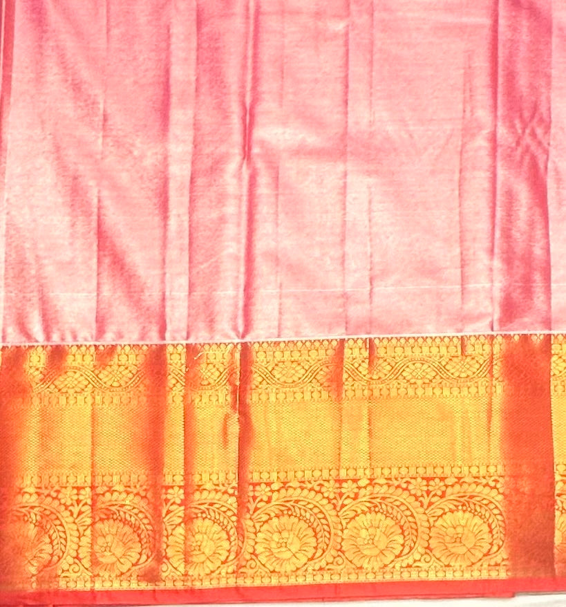 BLUE TISSUE KANJIVARM SILK SAREE