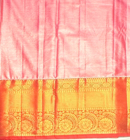 BLUE TISSUE KANJIVARM SILK SAREE