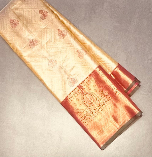 GOLD TISSUE KANJIVARAM SILK SAREE