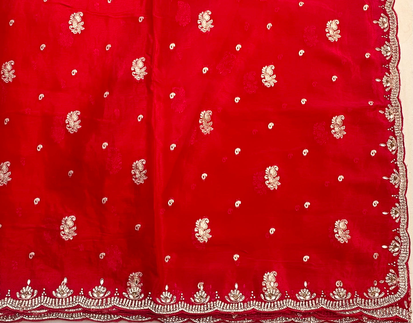 DARK PINK WORK SAREE PREMIUM