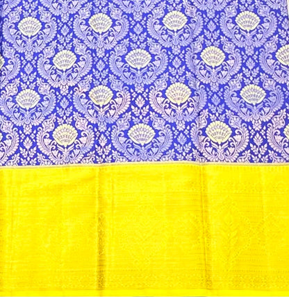 INK BLUE PURE KANJIVARAM SILK SAREE PREMIUM