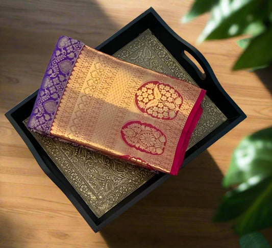 PURPLE KANJIVARAM PURE SILK PREMIUM