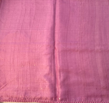 MAUVE PINK  PURE TUSSER DESIGNER