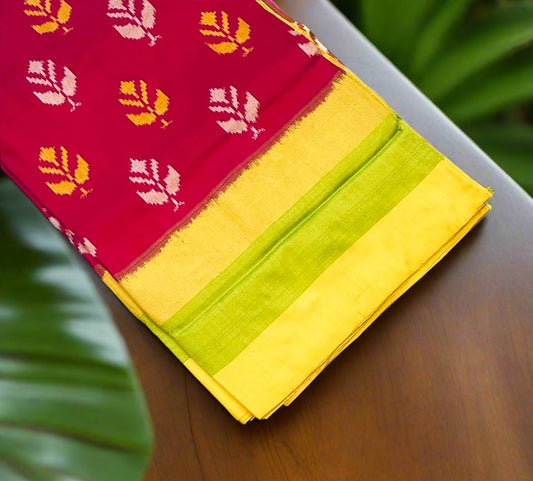 DARK PINK POCHAMPALLY SILK