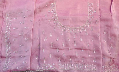 LAVENDER DESIGNER WORK SAREE PREMIUM