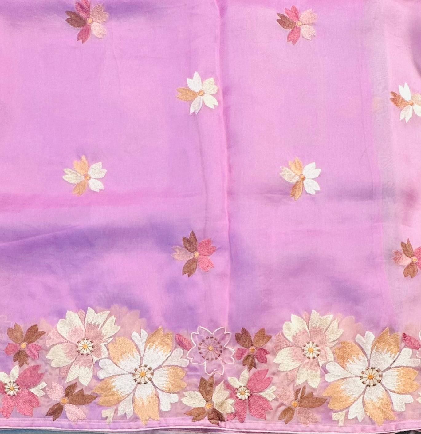 LAVENDER PURE ORGANZA SAREE