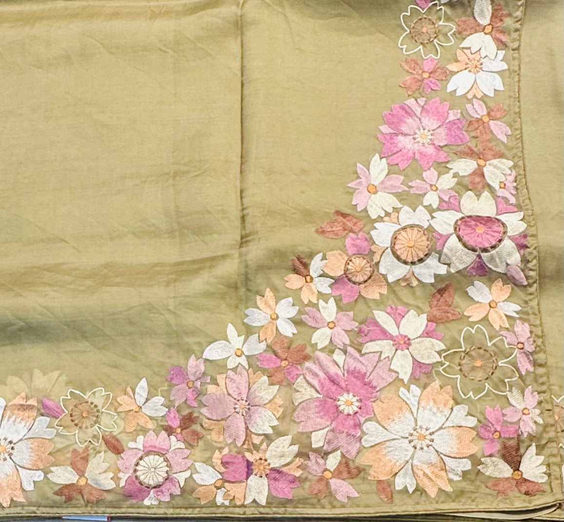 MEHENDI GREEN PURE ORGANZA SAREE