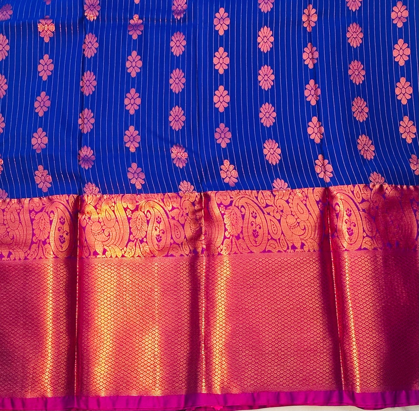 BLUE KANJIVARAM SILK SAREE